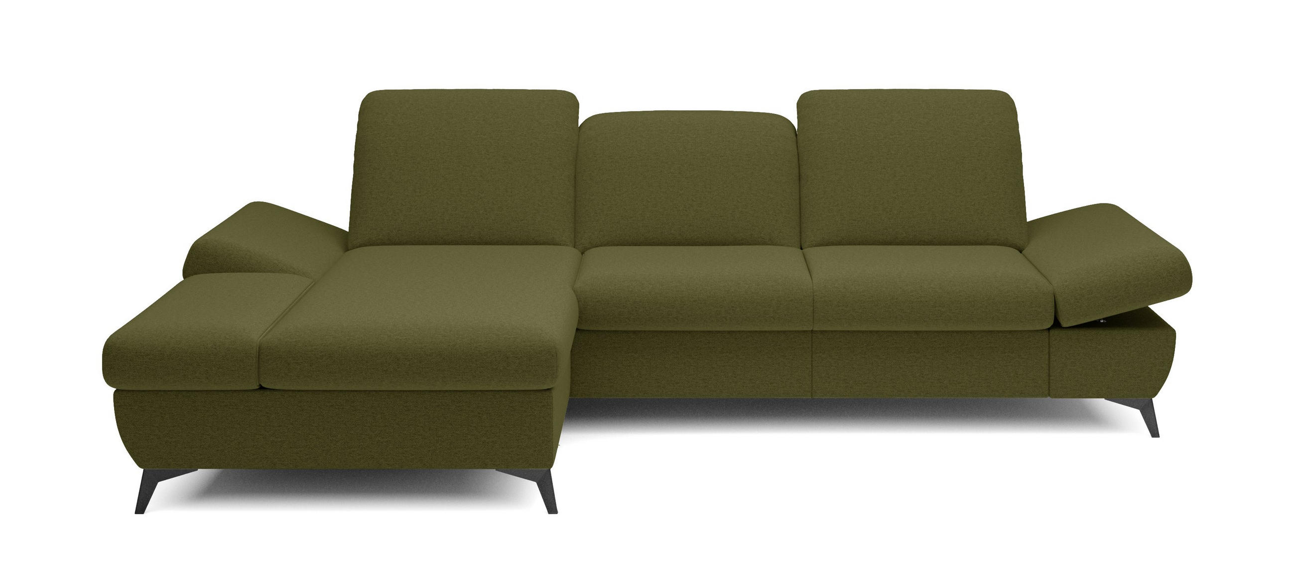 Masseno Ecksofa Olivgrün 284x166 cm