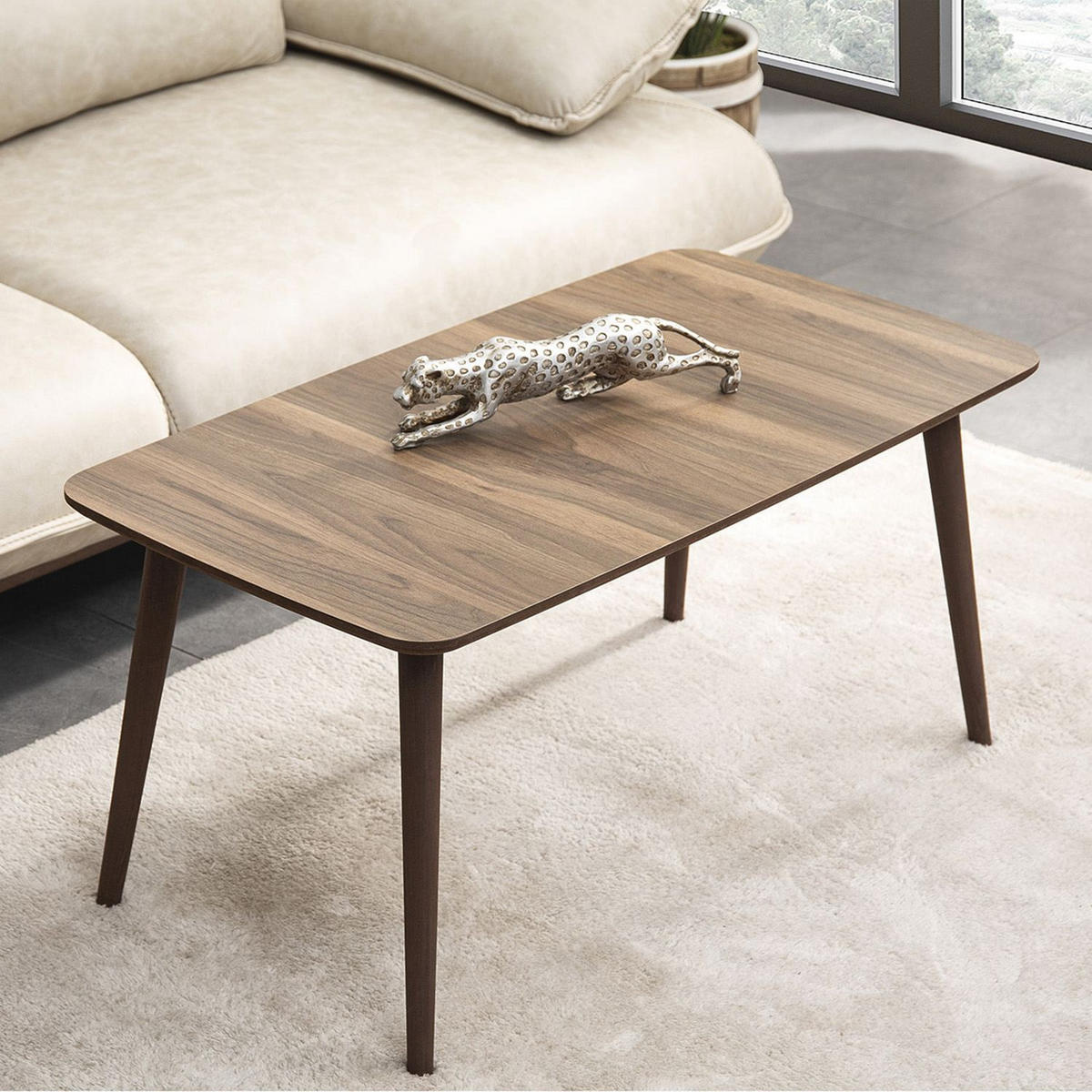 COUCHTISCH luci Braun - Braun, Holz (100/53/45cm) - Habitat Garten