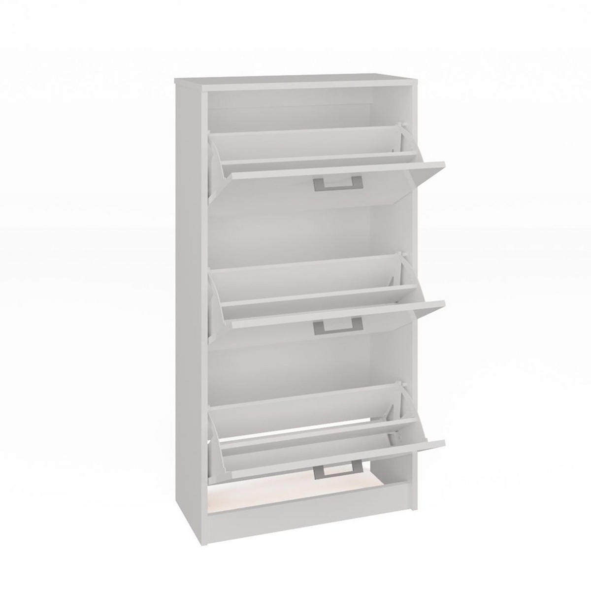 DULAP PENTRU ÎNCĂLȚĂMINTE Alb 60/116/28 - alb, compozit lemnos (60/116/28cm) - RAUMHIRSCH FURNITURE