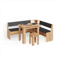 ECKBANKGRUPPE Tiberio Goldkraft Eiche 180 x 150 cm mit Tisch - Honigeiche, Holzwerkstoff (180/80/150cm) - Livinity®
