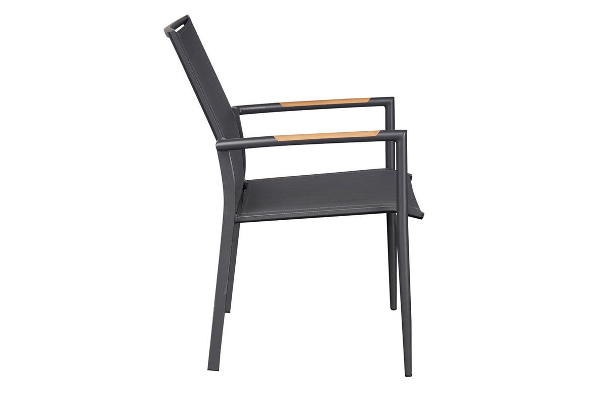 STAPELSTUHL Mogli 67x56x88 cm, Metall, Anthrazit - Anthrazit, Metall (56/88/67cm) - dasmöbelwerk