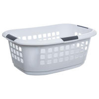 WÄSCHEKORB Hugger, PP-Kunststoff, Weiß, 51 Liter - Weiß, Kunststoff (67.4/46.8/27.1cm) - 5five Simply Smart