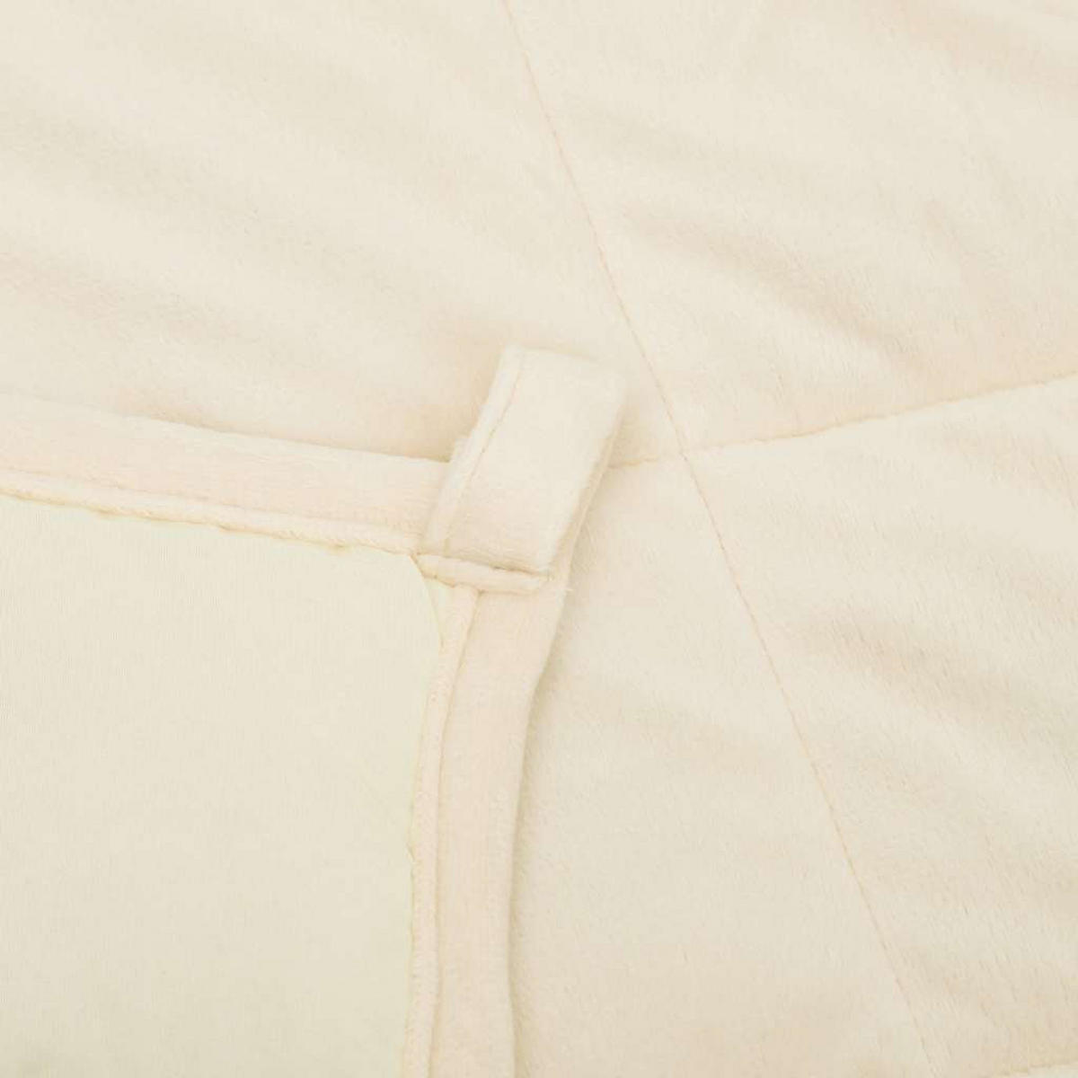 GEWICHTSDECKE Hellcreme 155/220 Cm 11 Kg Stoff - Creme, Textil (150/220cm) - vidaXL