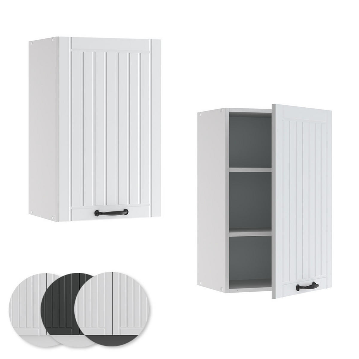 HÄNGESCHRANK Fame-Line Weiß Landhaus 45 cm - Weiß, Holzwerkstoff (45/72/34.1cm) - Vicco