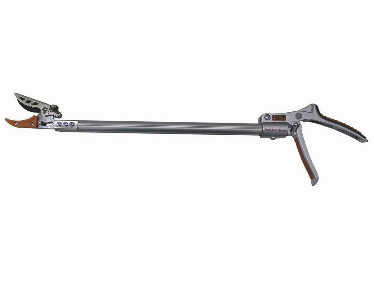 GARTENSCHERE Spezial, Aluminium, mit Schnittgut-Haltevorrichtung - Silberfarben, Metall (9/3/63cm) - Westfalia