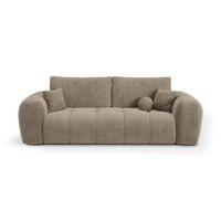 SCHLAFSOFA mit Stauraum SKY Köpergewebe Taupe 260cm - Taupe, Textil (260/75/100cm) - Premium Interiors