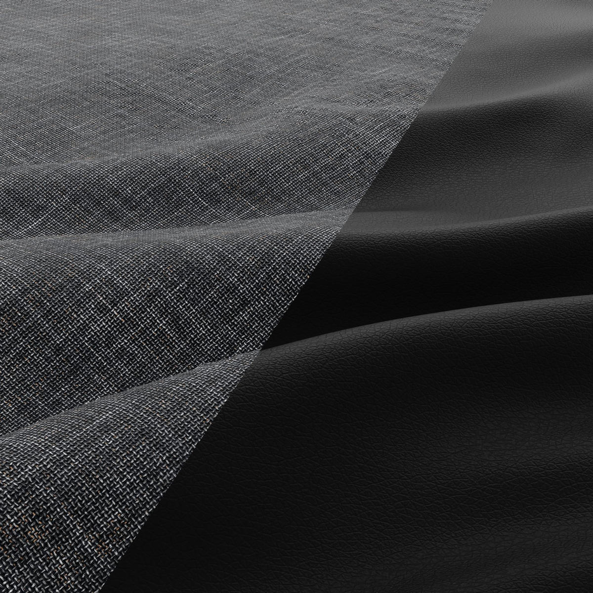 SOFA 3-SITZER MIT SCHLAFFUNKTION FORESTA, Schwarz + Schwarz - Schwarz, Textil (222/92/96cm)