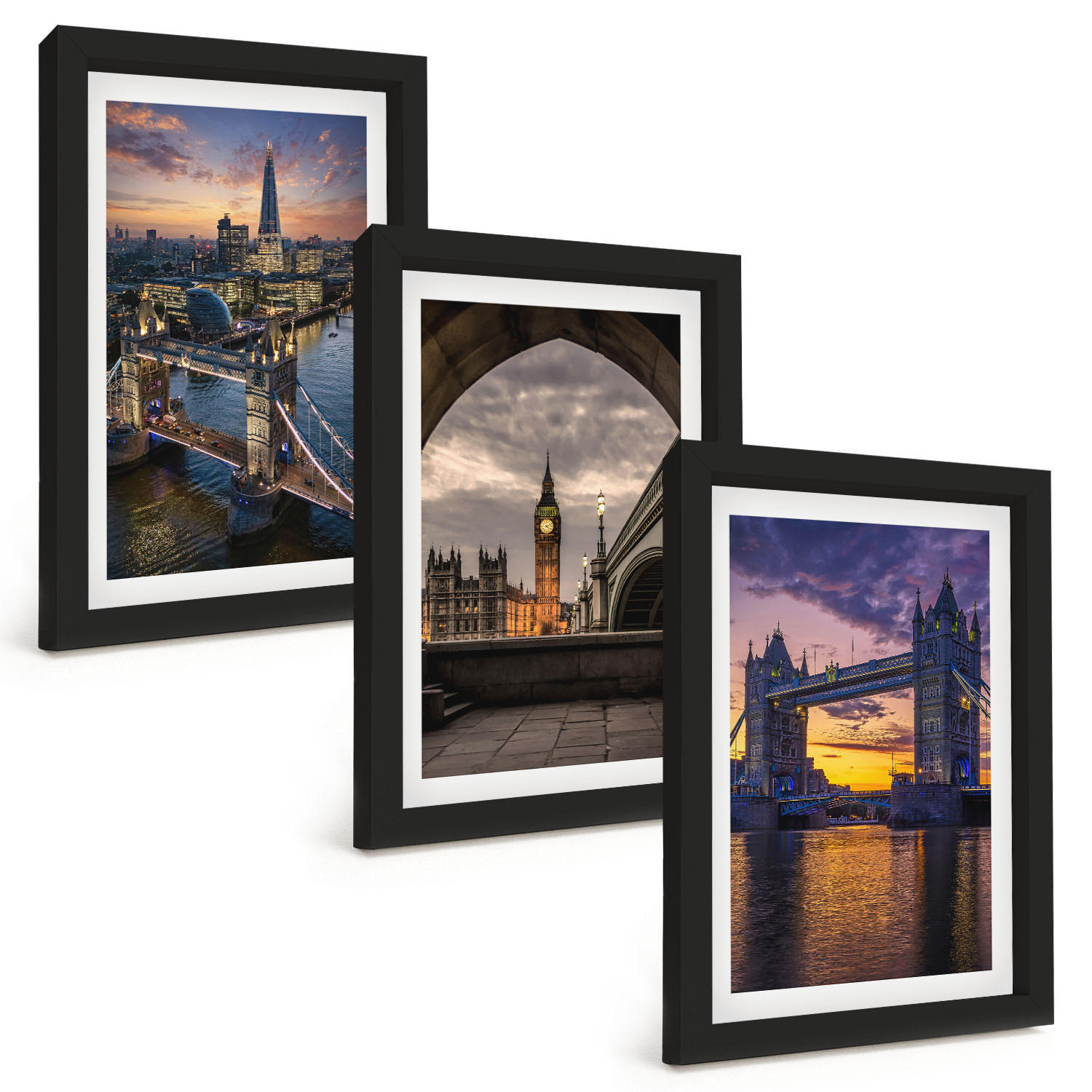 Tulup Bilder Schwarz 20x30 cm