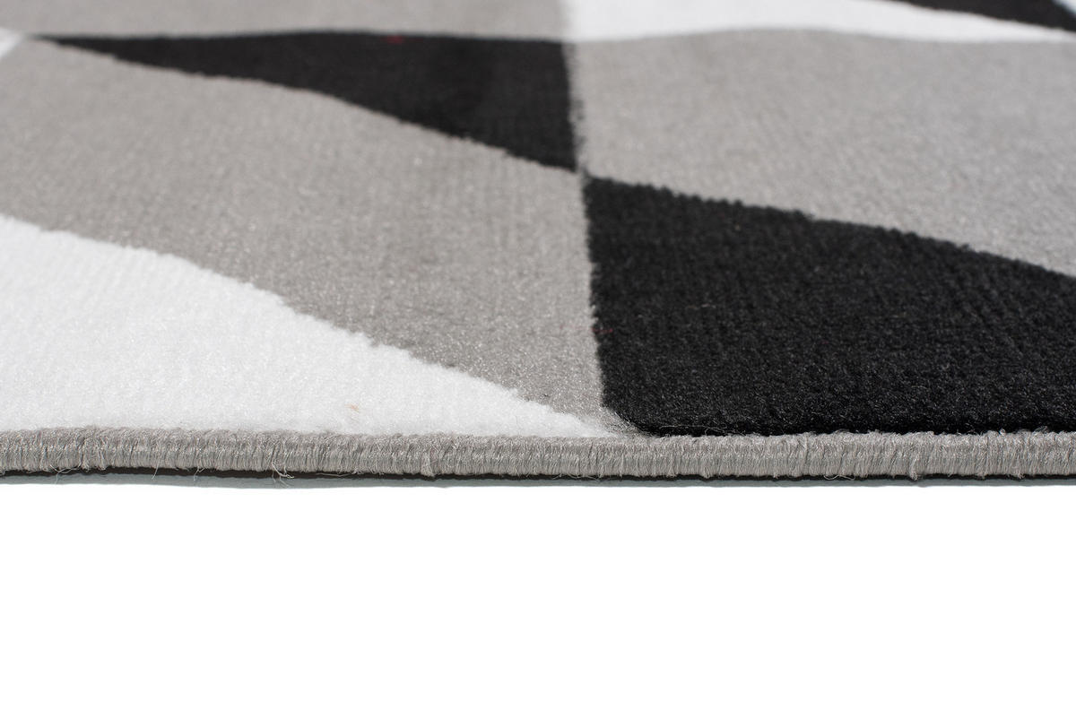 TEPPICH MAYA Rot Dreiecke Geometrisch 130/190 cm - Rot, Textil (130/190cm) - Tapiso