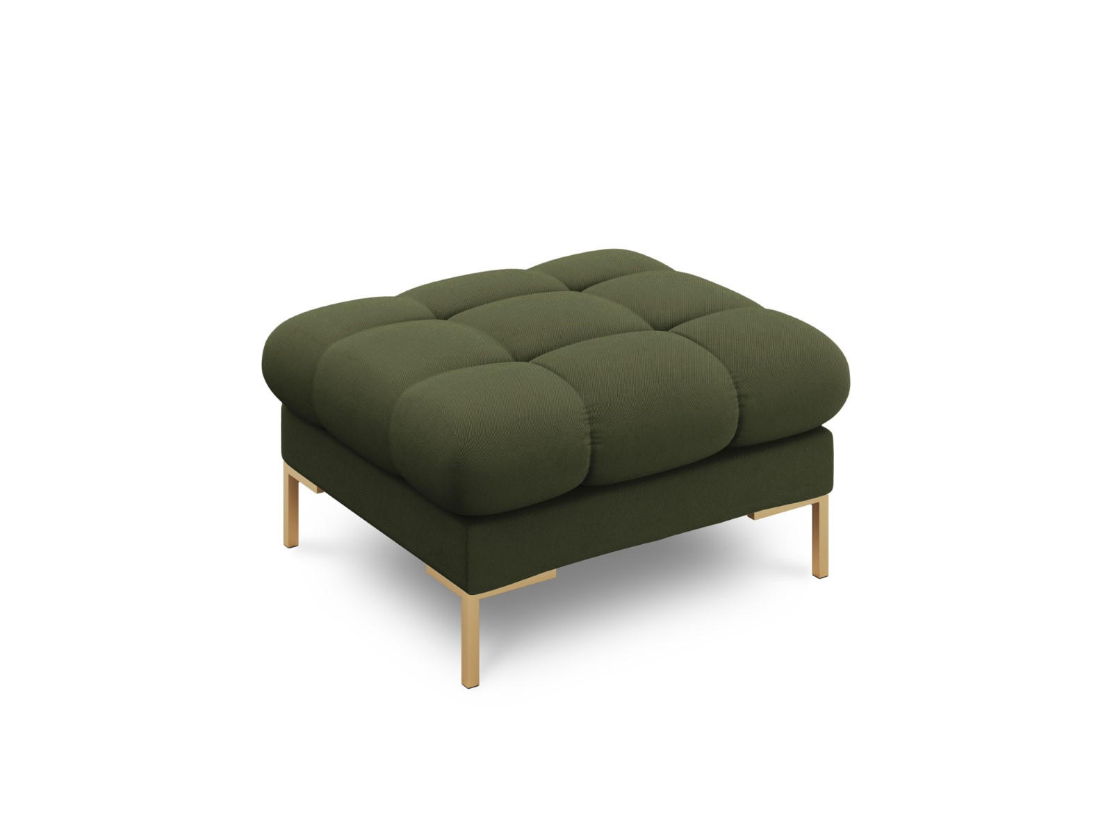 POUF Mamaia aus strukturiertem Stoff grün - Grün, Textil (60/41/60cm) - Micadoni