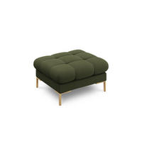 POUF Mamaia aus strukturiertem Stoff grün - Grün, Textil (60/41/60cm) - Micadoni