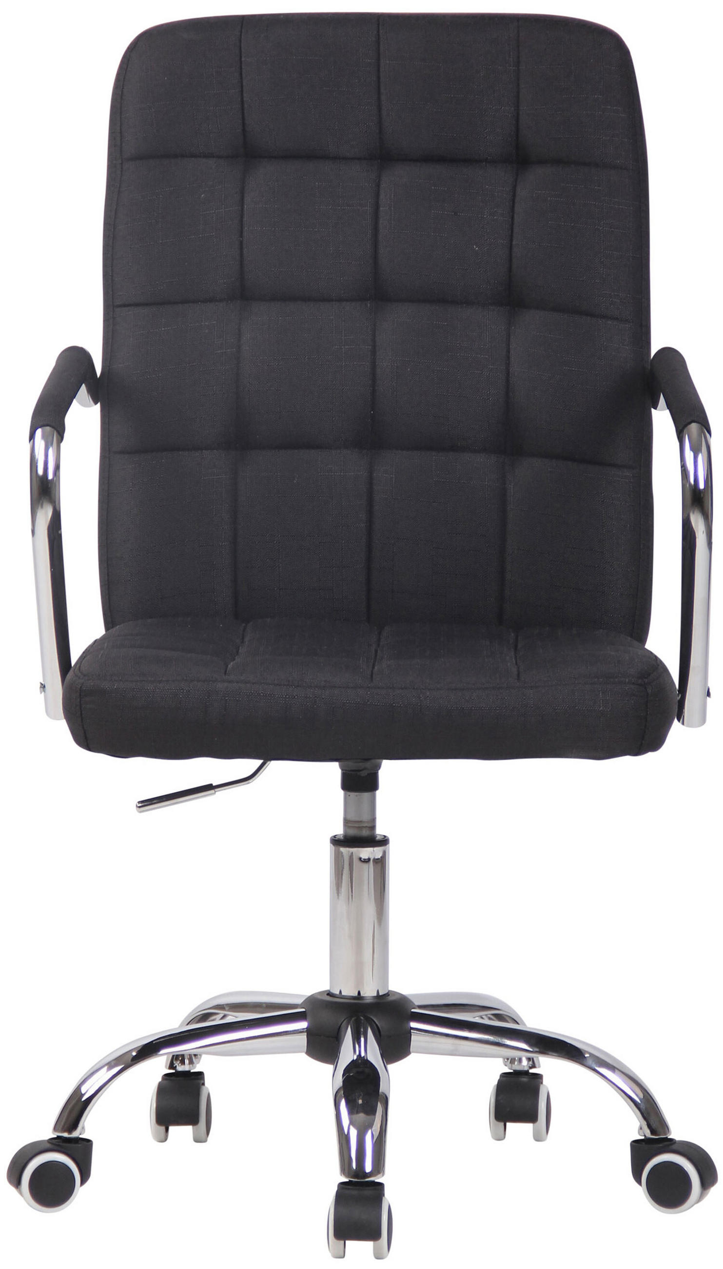 BÜROSTUHL Tenor, Stoff Schwarz - Schwarz, Textil/Metall (56/109/60cm) - TPFLiving