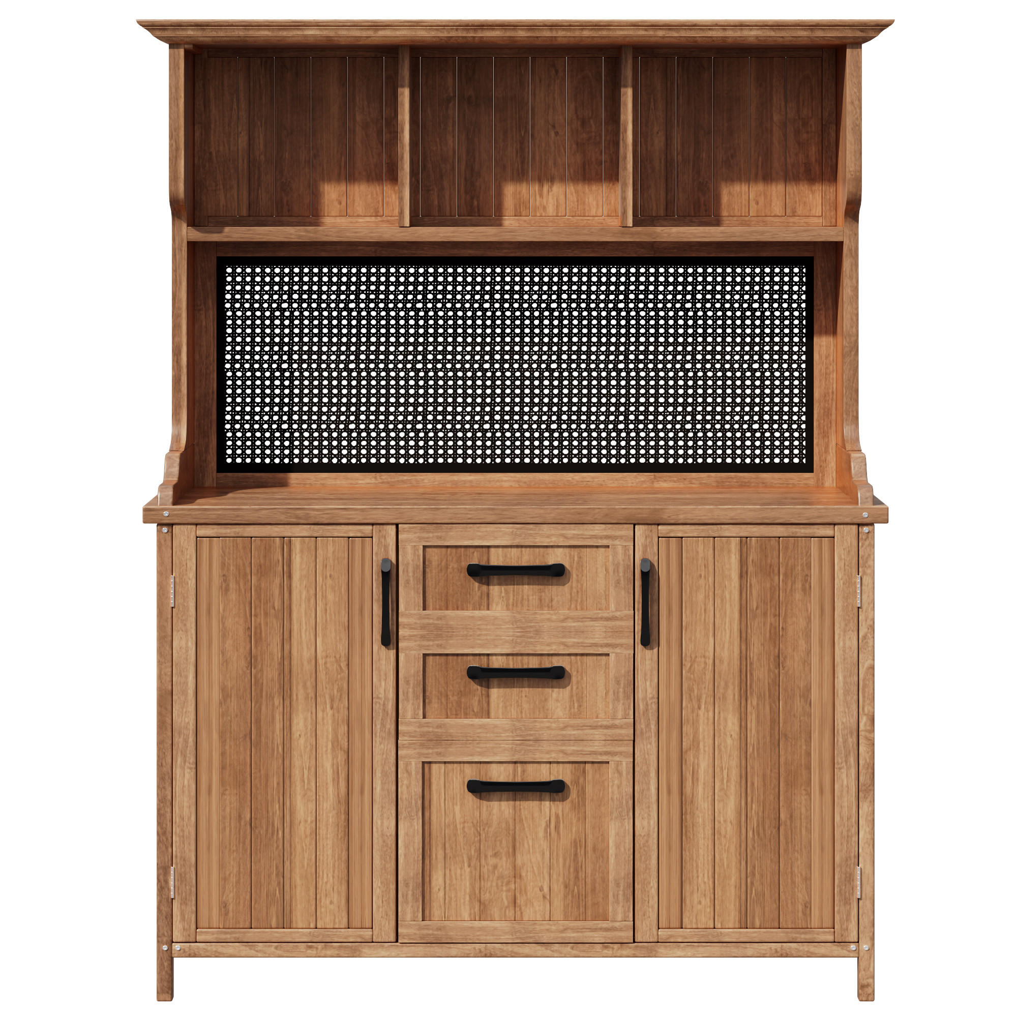 GARTENSCHRANK Massives Tannenholz Vintage - Naturfarben, Holz (50/185/120cm) - ComfortXL