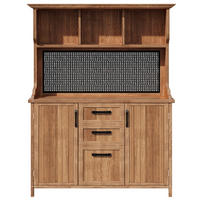 GARTENSCHRANK Massives Tannenholz Vintage - Naturfarben, Holz (50/185/120cm) - ComfortXL