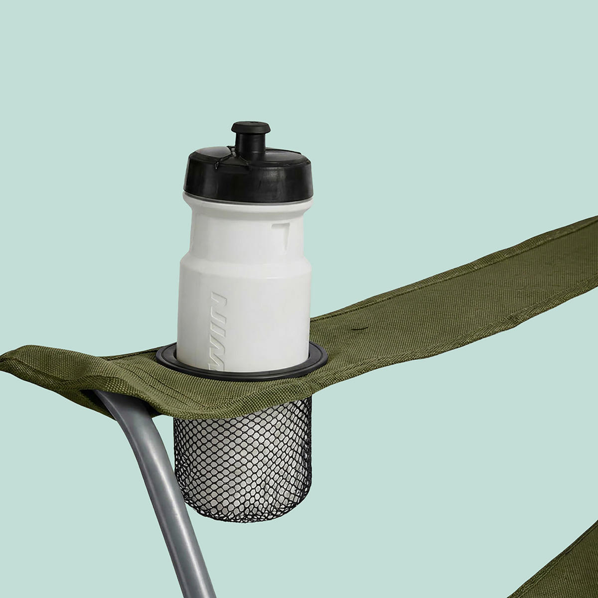 2XSKLÁDACÍ židle - tmavě zelená, kov/textil (81/97/54cm) - Relaxdays