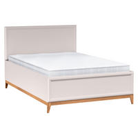 BETT Windsor W-17 - 140x200 cm - Kaschmir/Naturfarben, Holz/Holzwerkstoff (140/200cm) - MIRJAN24