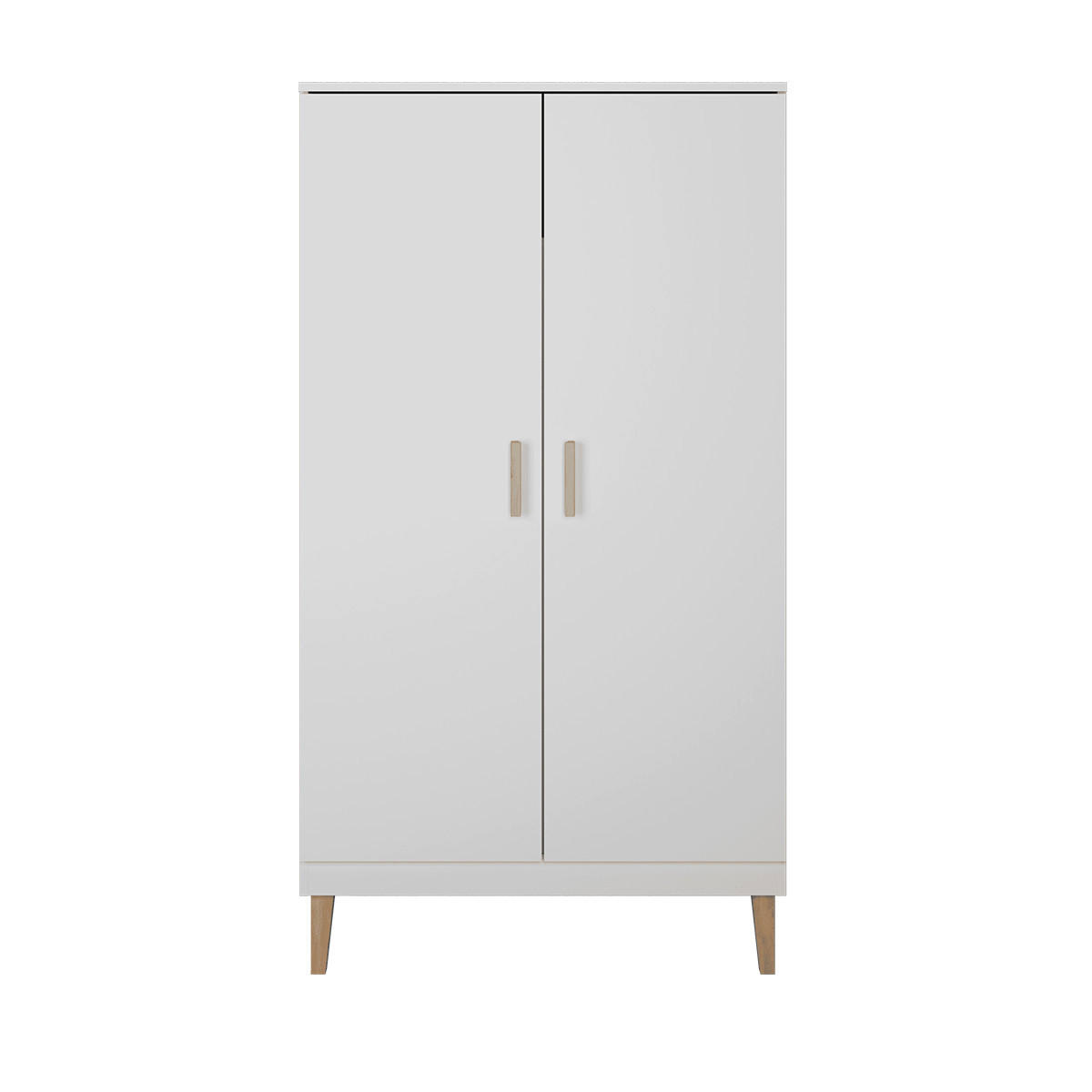 SOBA ZA DOJENČKA 2-delniKubi Bela - bela, leseni material (66/90/124cm) - Petits-meubles