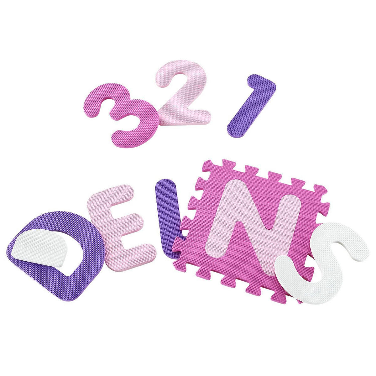 KINDER PUZZLEMATTE Juna (36 Teile) - Rosa, Kunststoff (189/1/189cm) - Juskys