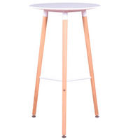 HOCHTISCH STIL Rund Weiß 60/60/105 cm - Weiß, Holz (60/105/60cm) - Nest Dream