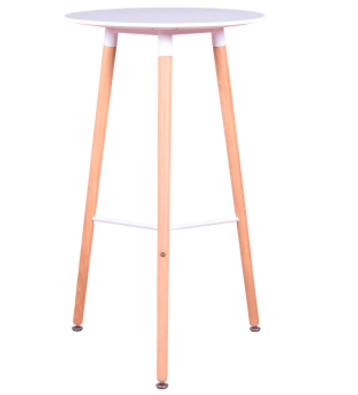 HOCHTISCH STIL Rund Weiß 60/60/105 cm - Weiß, Holz (60/105/60cm) - Nest Dream