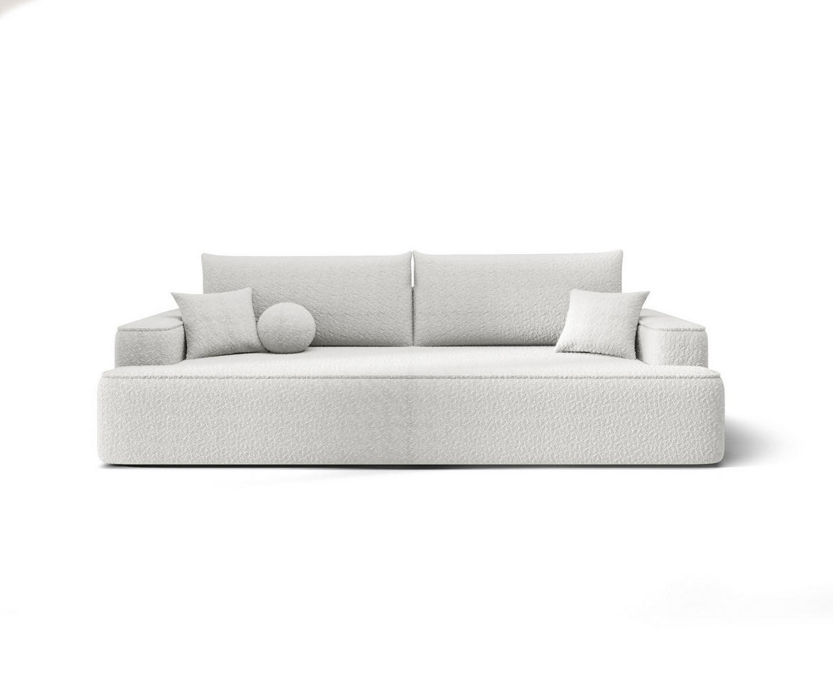 SOFA mit Schlaffunktion FIGO Quelle 01 - Weiß, Textil (250/75/150cm) - Bedante