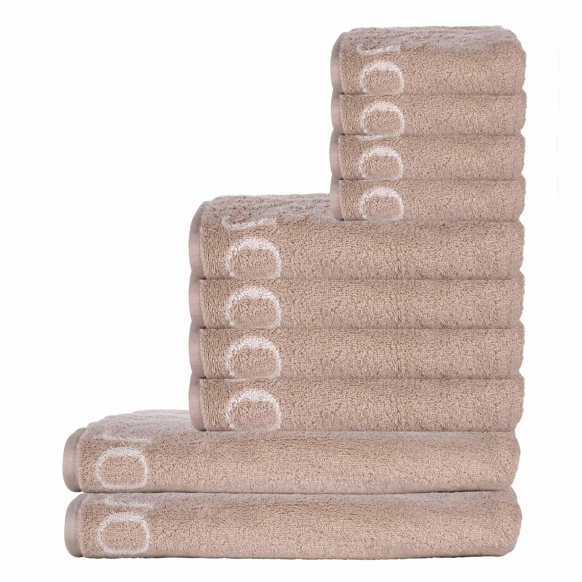 HANDTUCH Unisex Classic Beige Baumwolle 10er Pack - Beige, Textil (200/135cm) - Joop!