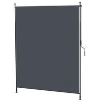 SENKRECHTMARKISE, Windschutz, Alu, Grau - Grau, Kunststoff/Metall (3.8/305/200cm) - Outsunny