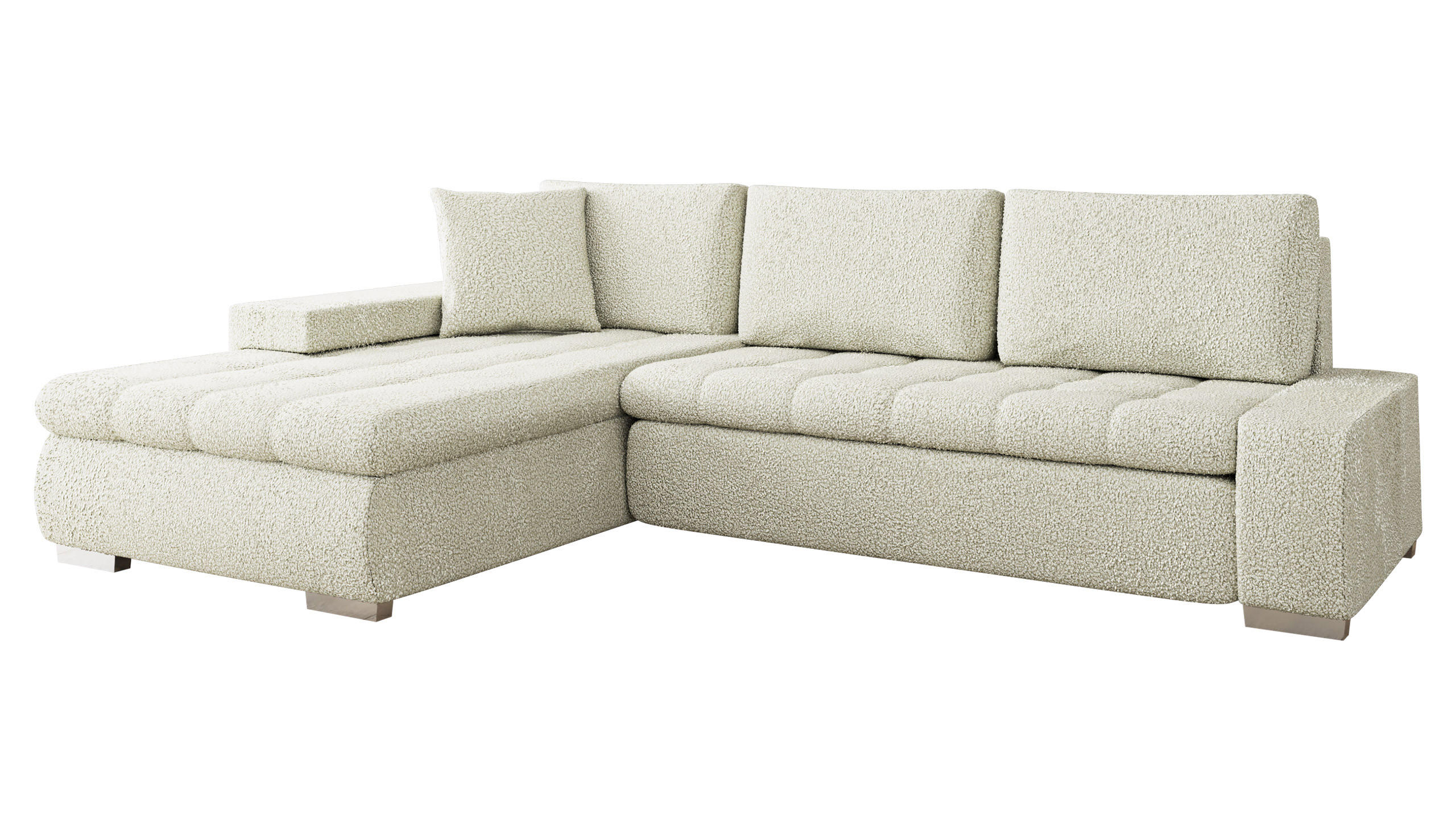 ECKSOFA Orkan Premium - Beige, Holz/Textil (302/213cm) - MIRJAN24