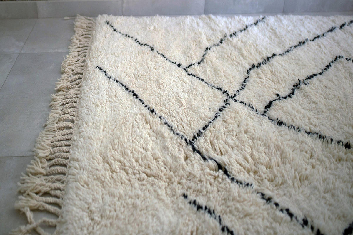 BERBERTEPPICH aus Mamounia-Wolle beige - Beige, Naturmaterialien (250/350cm) - AFK Living