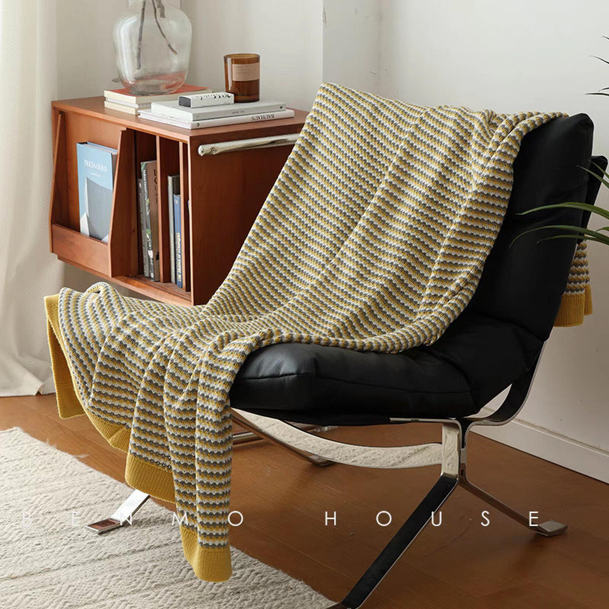 DECKE – 120 x 170 cm – Gelb - Gelb, Textil (120/170cm)
