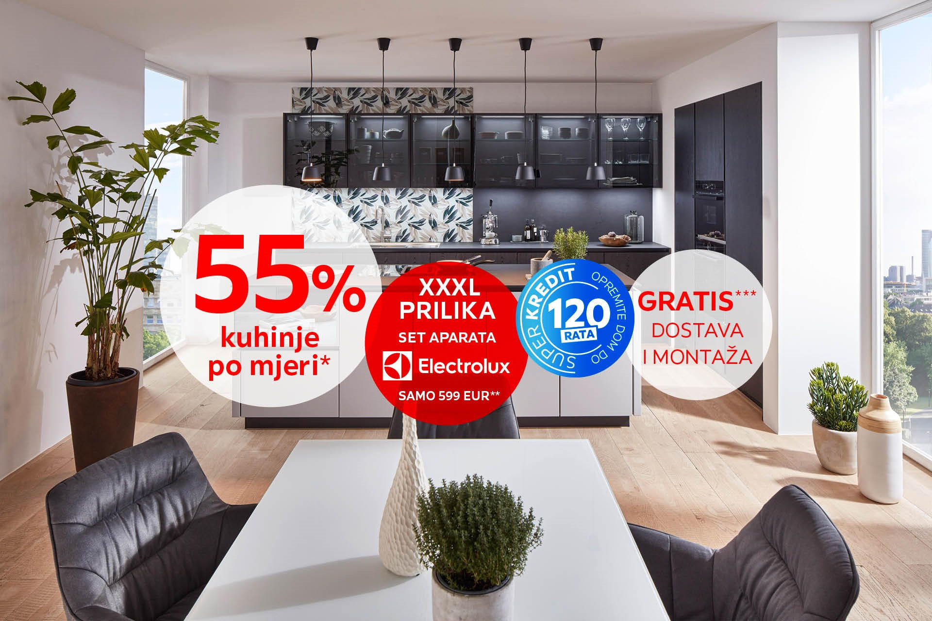 55% popusta na kuhinje po mjeri