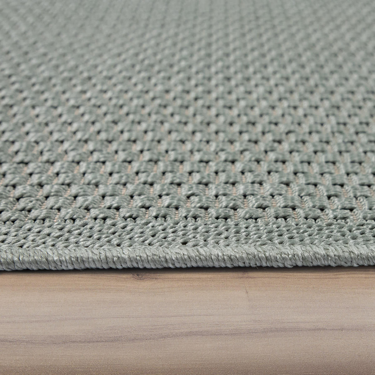 OUTDOOR Teppich Natur Balkon, Terrasse schmutzabweisend Grün Rechteckig 120x160 - Grün, Textil (120/160cm) - KADIMA DESIGN