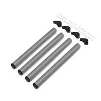 TISCHBEINE, Durchmesser 60mm, H 710mm, Stahl, Silbergrau 4er-set - Silberfarben, Metall (14.2/73/14.2cm) - EMUCA