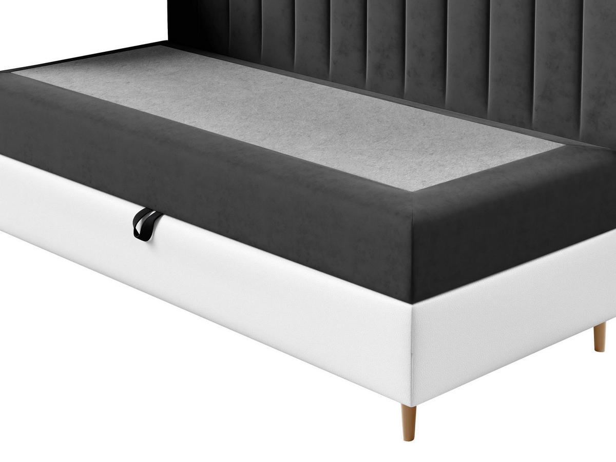 BOXBETT Maja Junior 2 - Rot/Weiß, Holz (90/200cm) - MIRJAN24