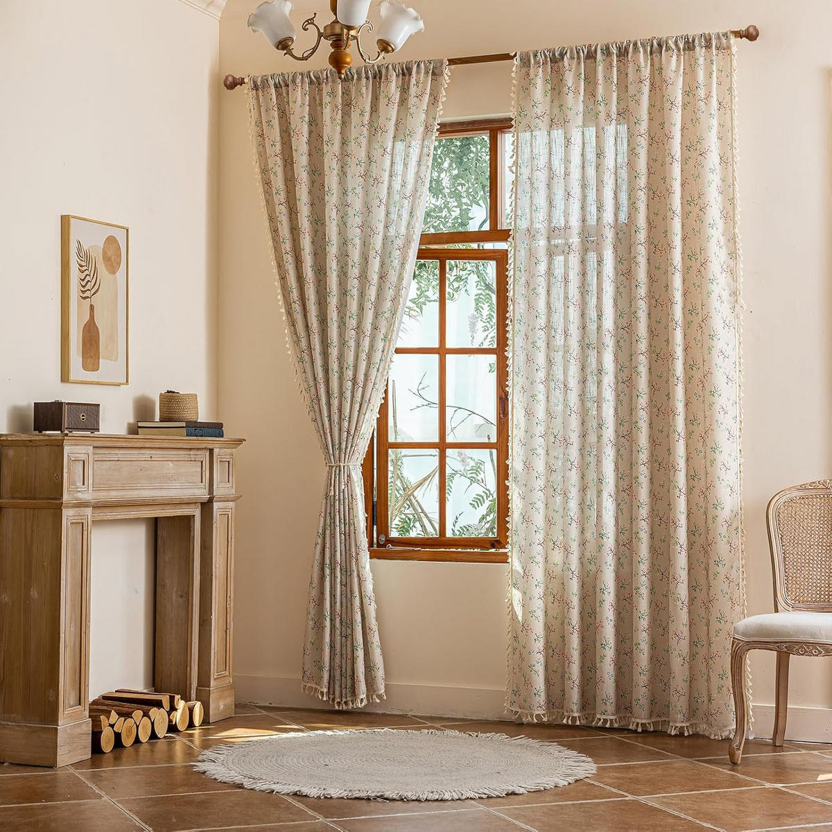 VORHÄNGE – Höhe 214 cm, Breite 132 cm – Zwei Schals - Weiß, Textil (214/1/132cm)