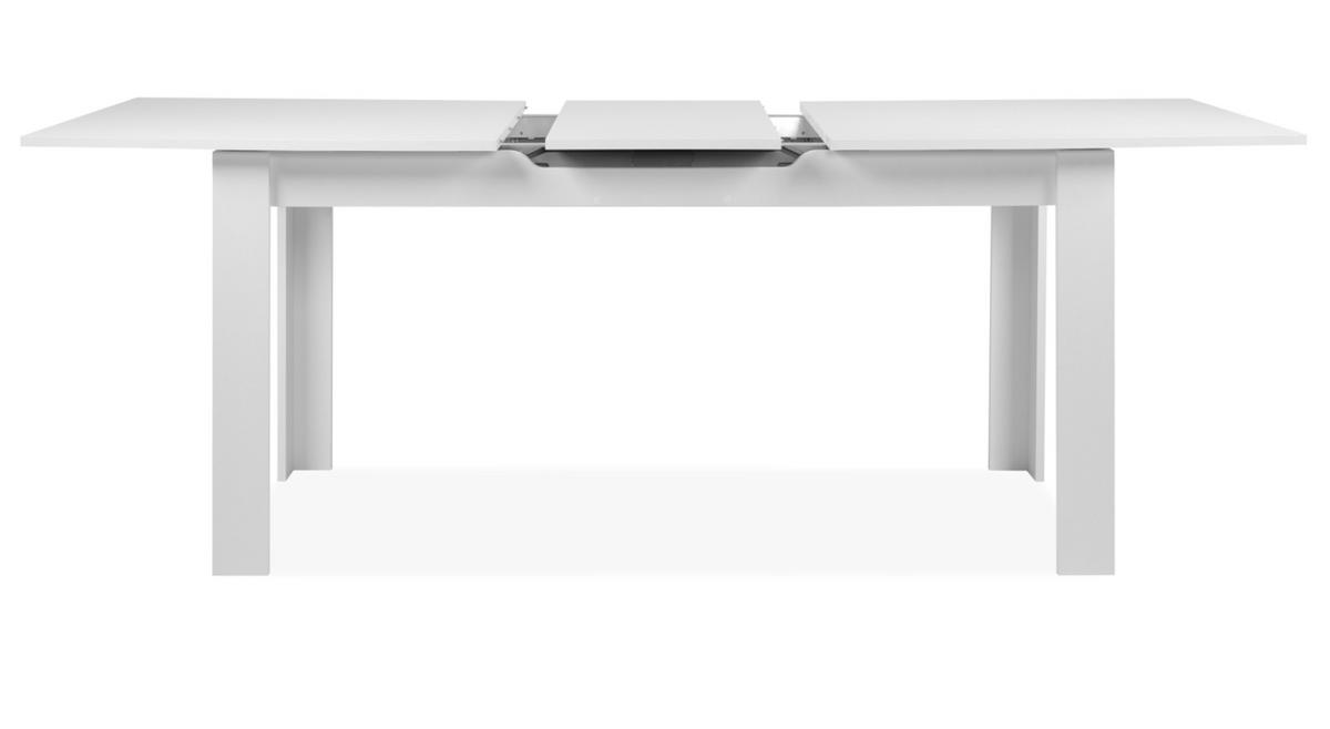 ESSTISCH weiß 160 - 200 cm, Küchentisch ausziehbar - Weiß, Holzwerkstoff (160/80/75cm) - Furn.Design