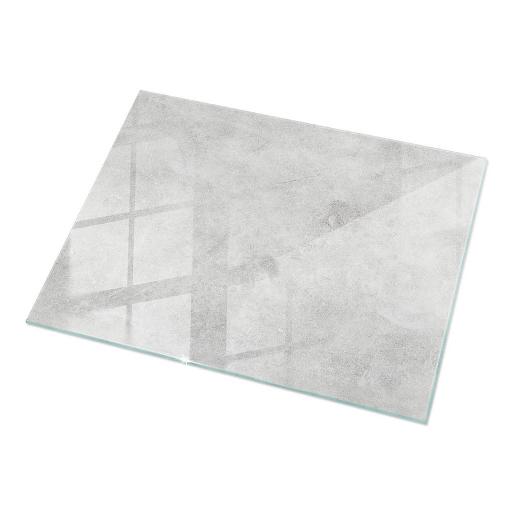 TULUP SKLENĚNÁ DESKA 120x80 cm Betonová struktura se škrábanci