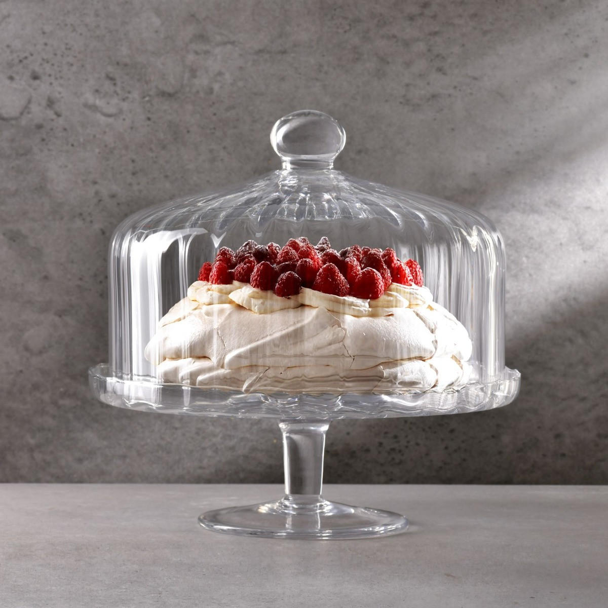 TORTENPLATTE MIT GLASGLOCKE BALLERINA, 31,5 CM - Transparent, Glas (31.5/32/31.5cm) - Krosno Glass