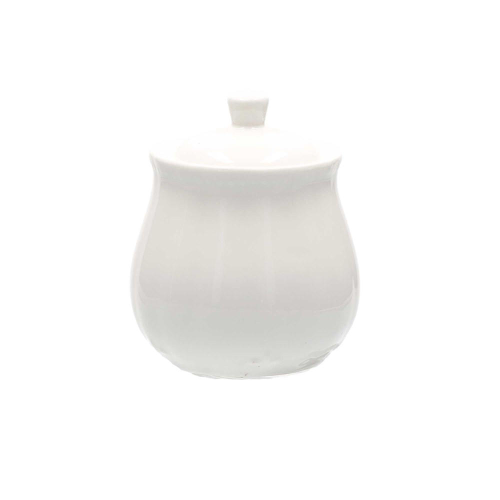 ZUCKERDOSE Weiß 8/8/9 cm P003601300 - Weiß, Keramik (8/9cm) - La Porcellana Bianca 