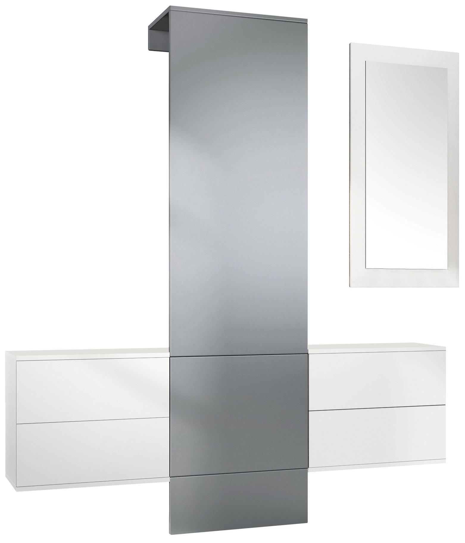 Vladon Garderobe Graphit 157x193x35 cm