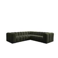 ECKSOFA Solvie Xs In Tiffani - Grün, Holzwerkstoff/Textil (270/270cm) - Fun Möbel