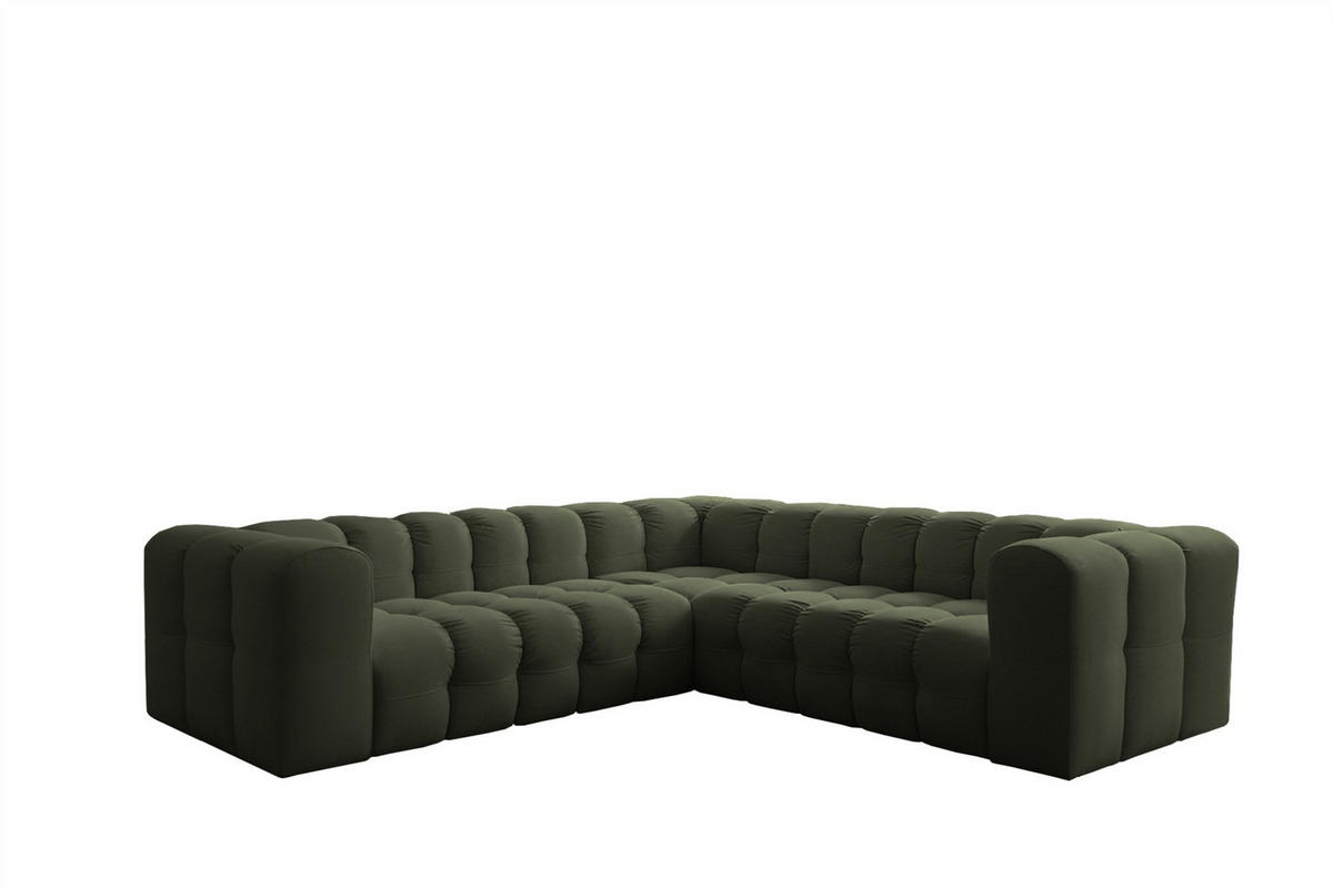 ECKSOFA Solvie Xs In Tiffani - Grün, Holzwerkstoff/Textil (270/270cm) - Fun Möbel