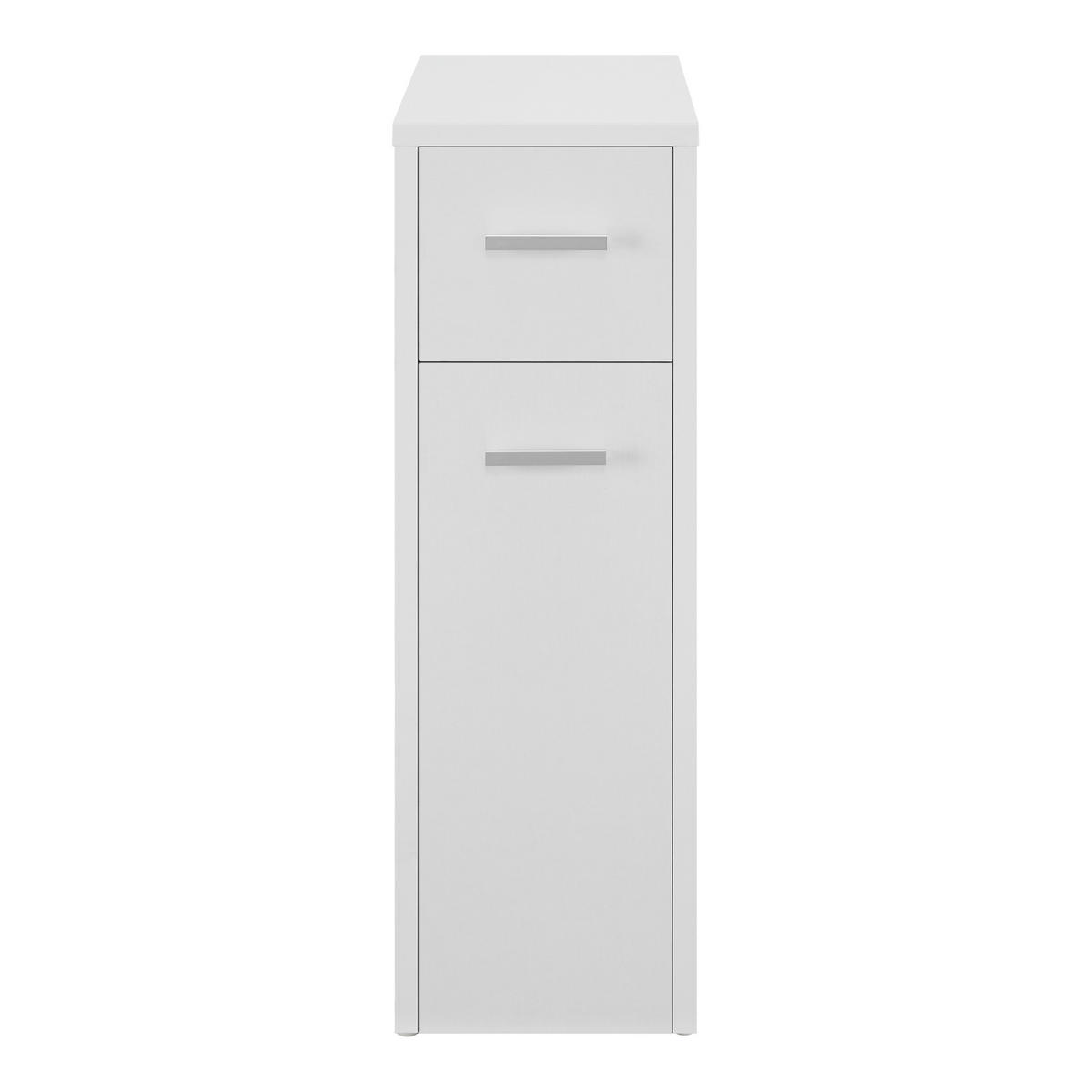 SEITENSCHRANK Kauhajoki - Weiß, Holzwerkstoff (20/61/45cm) - [en.casa]