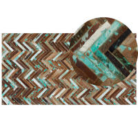 KURZFLOR-TEPPICH Amasya 150/80 cm - Braun, Fell (80/150cm) - Beliani