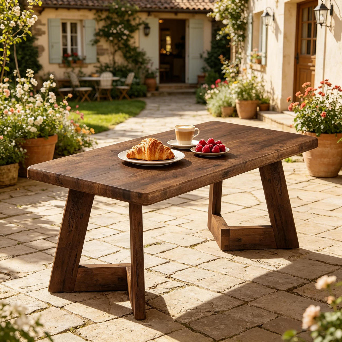 COUCHTISCH Rustikal Braun, 120/60/50 cm - Wildeiche, Holz (60/120/50cm) - PANGIVO