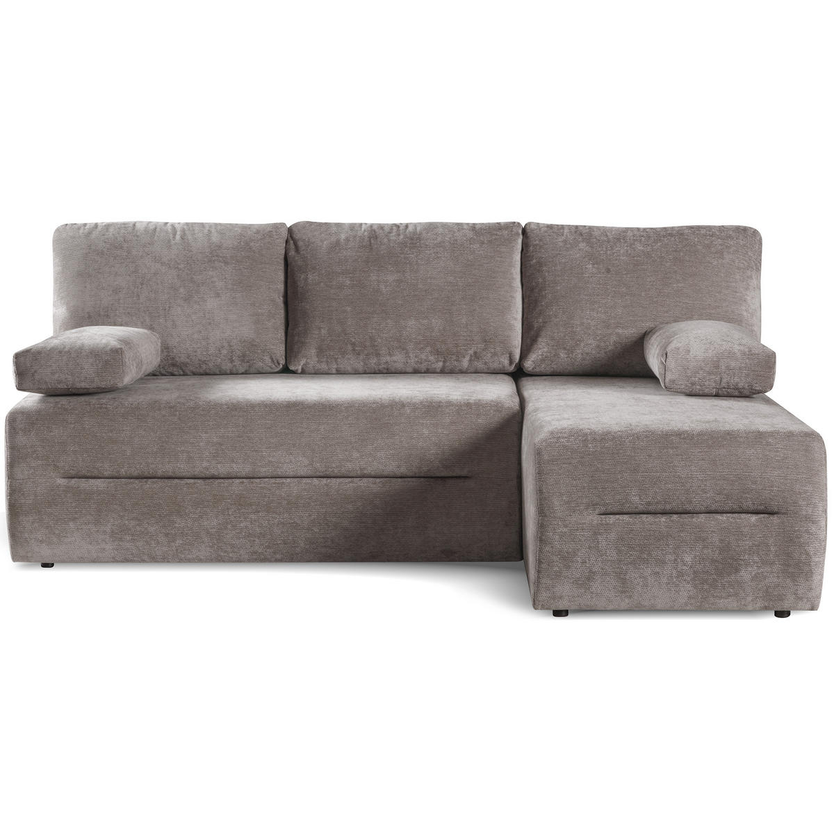 ECKSCHLAFSOFA Liana mit Schlaffunktion und Bettkasten, Rechts, Braun - Braun, Textil (154/206cm) - Beautysofa