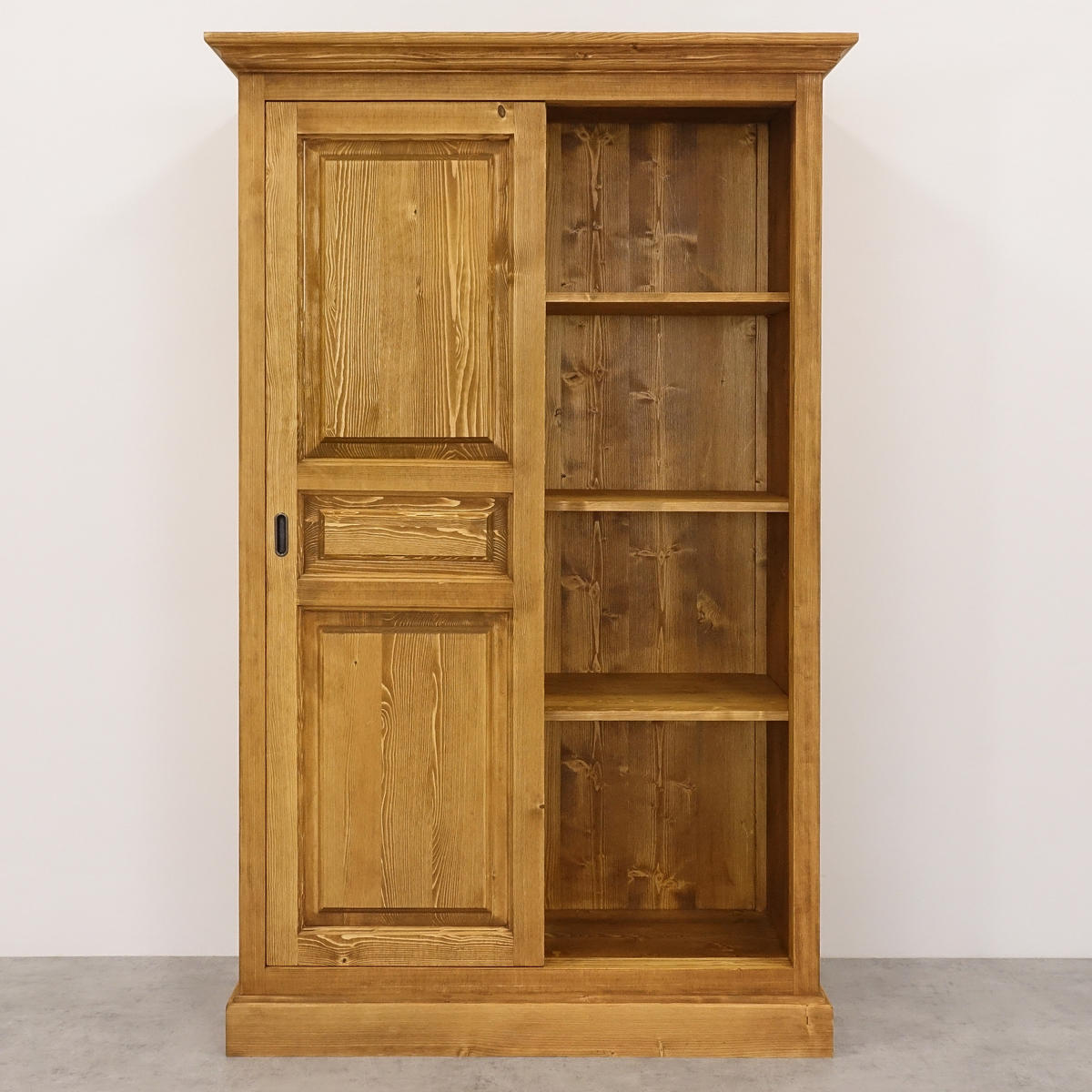 KLEIDERSCHRANK aus Massivholz CHARLOTTE 3 - Hellbraun, Holz (120/190/61cm) - Seart