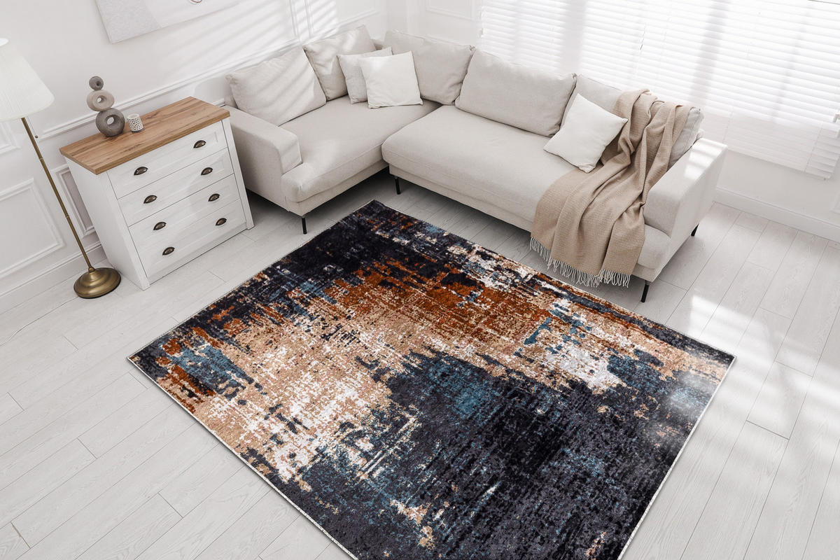 TEPPICH Miro 120/170 cm - Blau, Textil (120/170cm) - rugsX