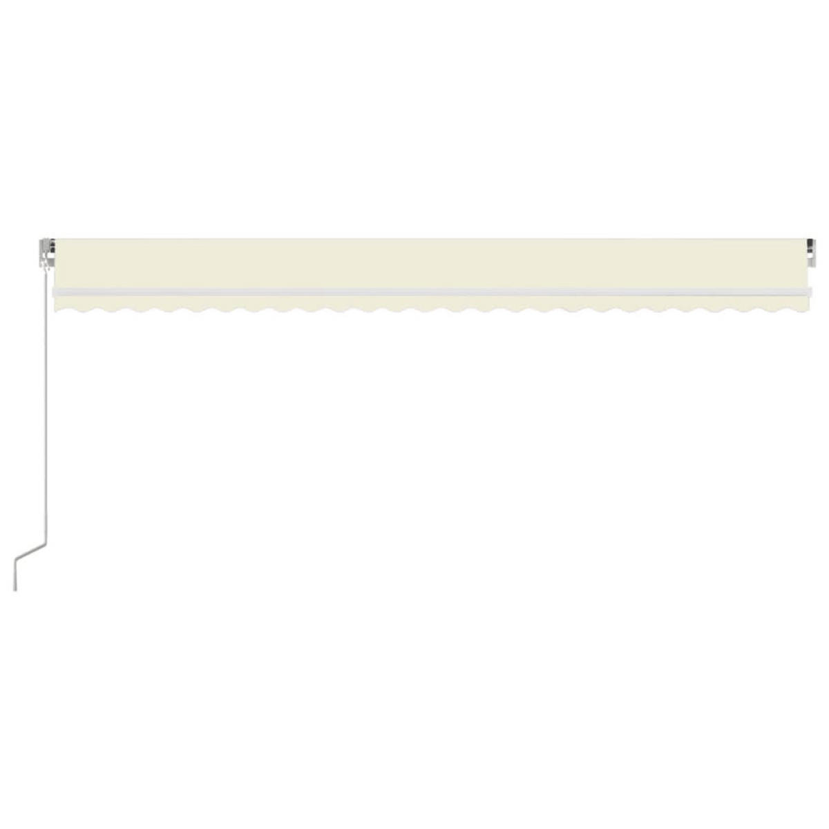 MARKISE Manuell Einziehbar 600x350 cm Creme - Creme, Metall (600/350/350cm) - furnicato