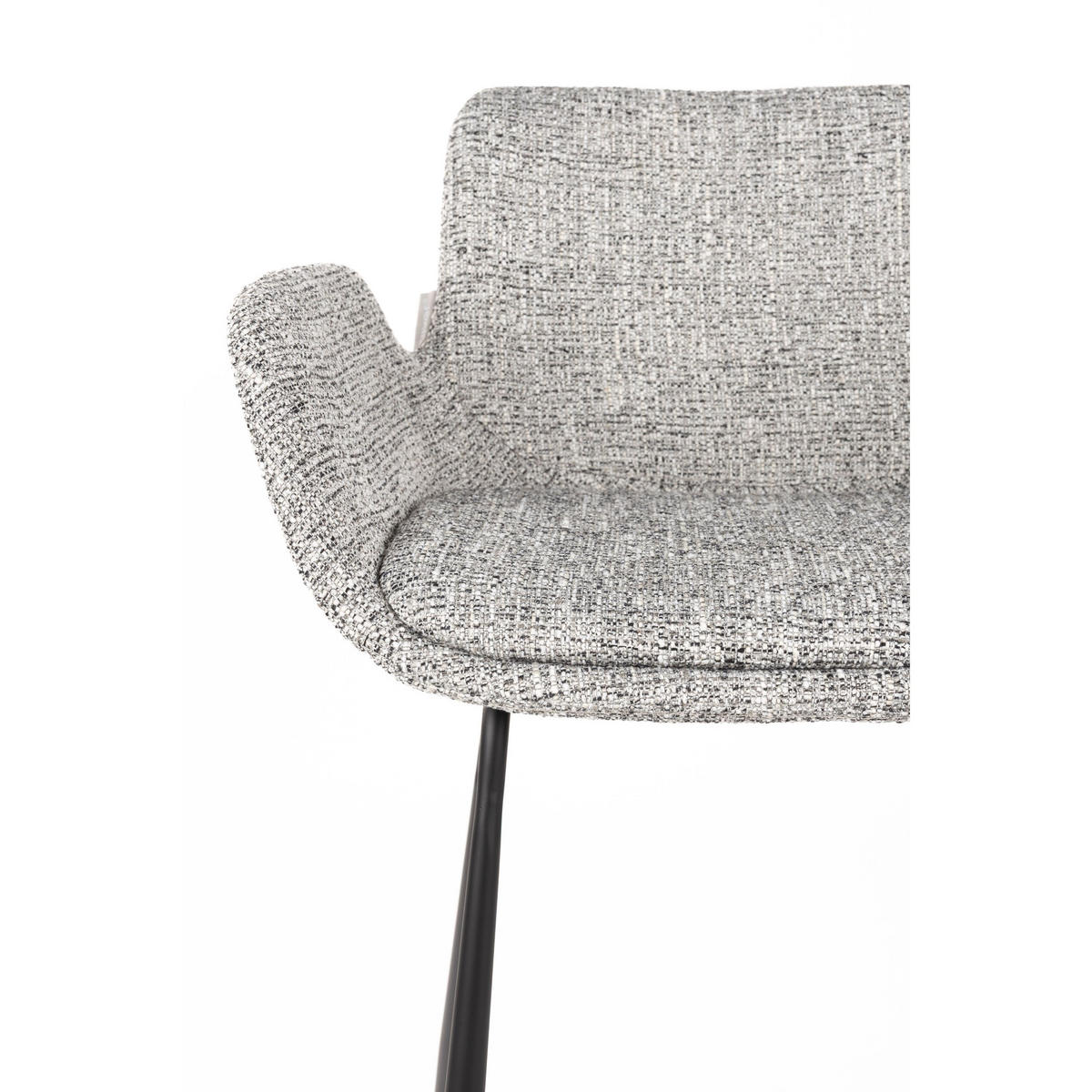 BARHOCKER Brit Rückenlehne 67,5 cm Grau - 2 er Set - Grau, Kunststoff (57/91.5/54cm) - Zuiver